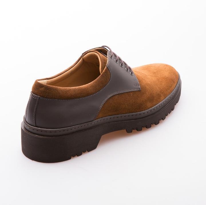 VINCENT - TOBACCO & BROWN - CALF SUEDE & VINTAGE LEATHER - jameswhite001