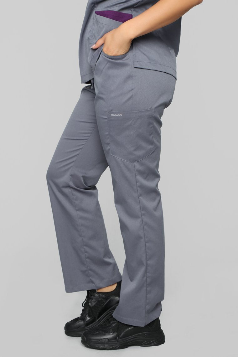 Vital Signs Fitted Scrub Set - Caribbean Grey - jameswhite001