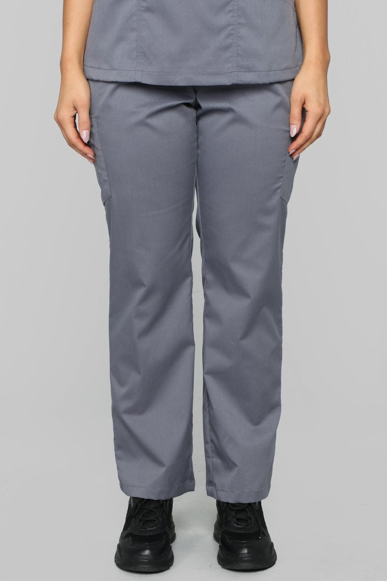 Vital Signs Fitted Scrub Set - Caribbean Grey - jameswhite001