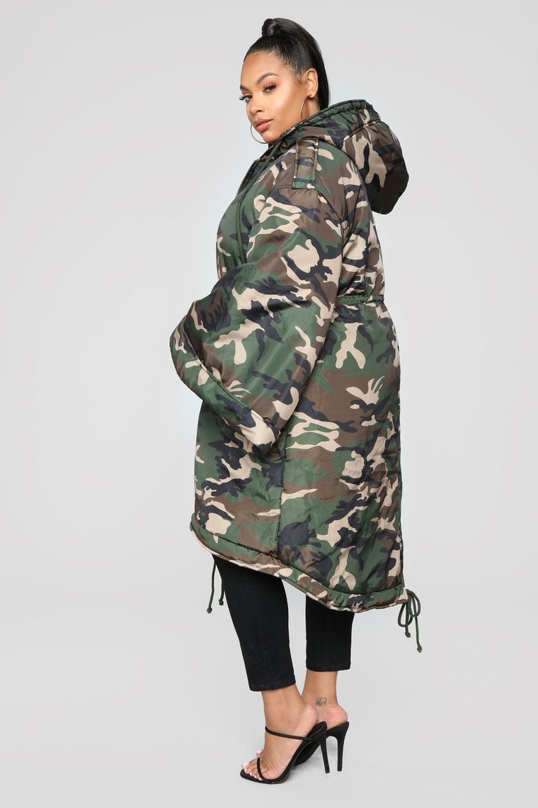 Wesley Camo Jacket - Olive - jameswhite001