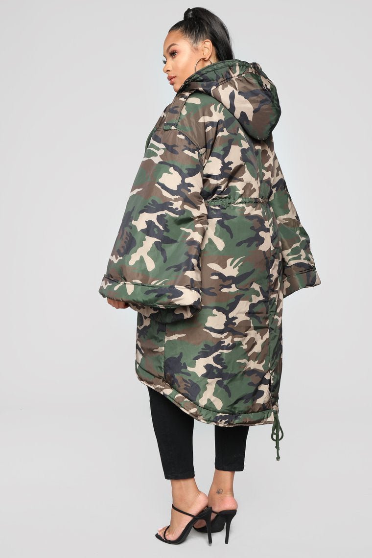 Wesley Camo Jacket - Olive - jameswhite001