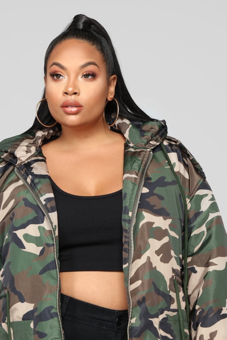 Wesley Camo Jacket - Olive - jameswhite001