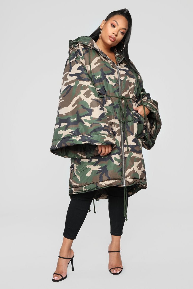 Wesley Camo Jacket - Olive - jameswhite001