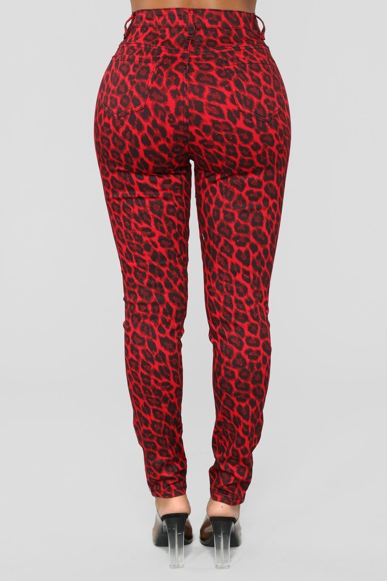 Wild At Heart Skinny Jeans - Red - jameswhite001