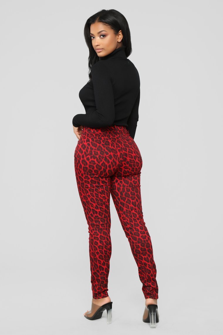 Wild At Heart Skinny Jeans - Red - jameswhite001