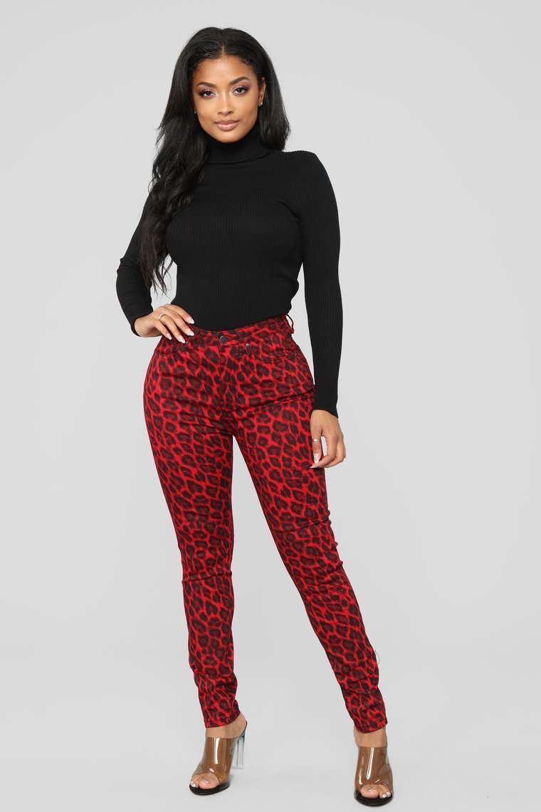 Wild At Heart Skinny Jeans - Red - jameswhite001