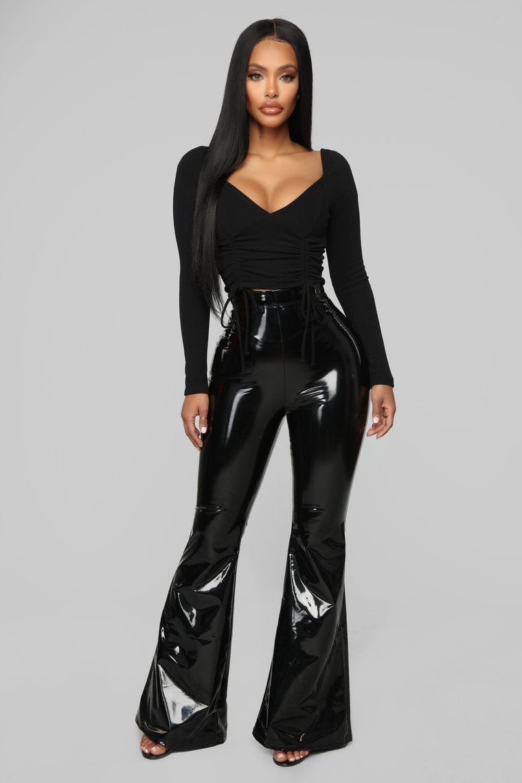 Wild Baby Vinyl Pants - Black - jameswhite001
