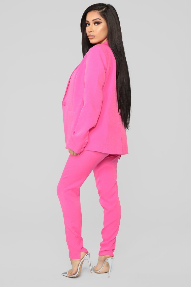 Work With It Suit Set - Pink - jameswhite001