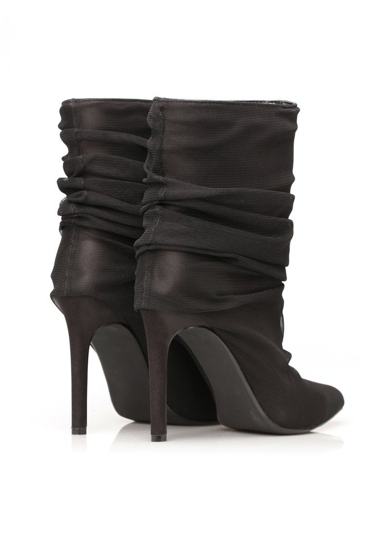 You Deserve It Heeled Bootie - Black - jameswhite001