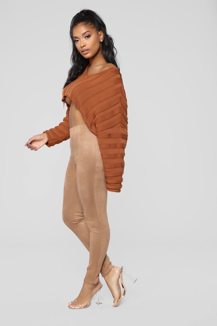 You Know Who I Am Suede Leggings - Mocha - jameswhite001