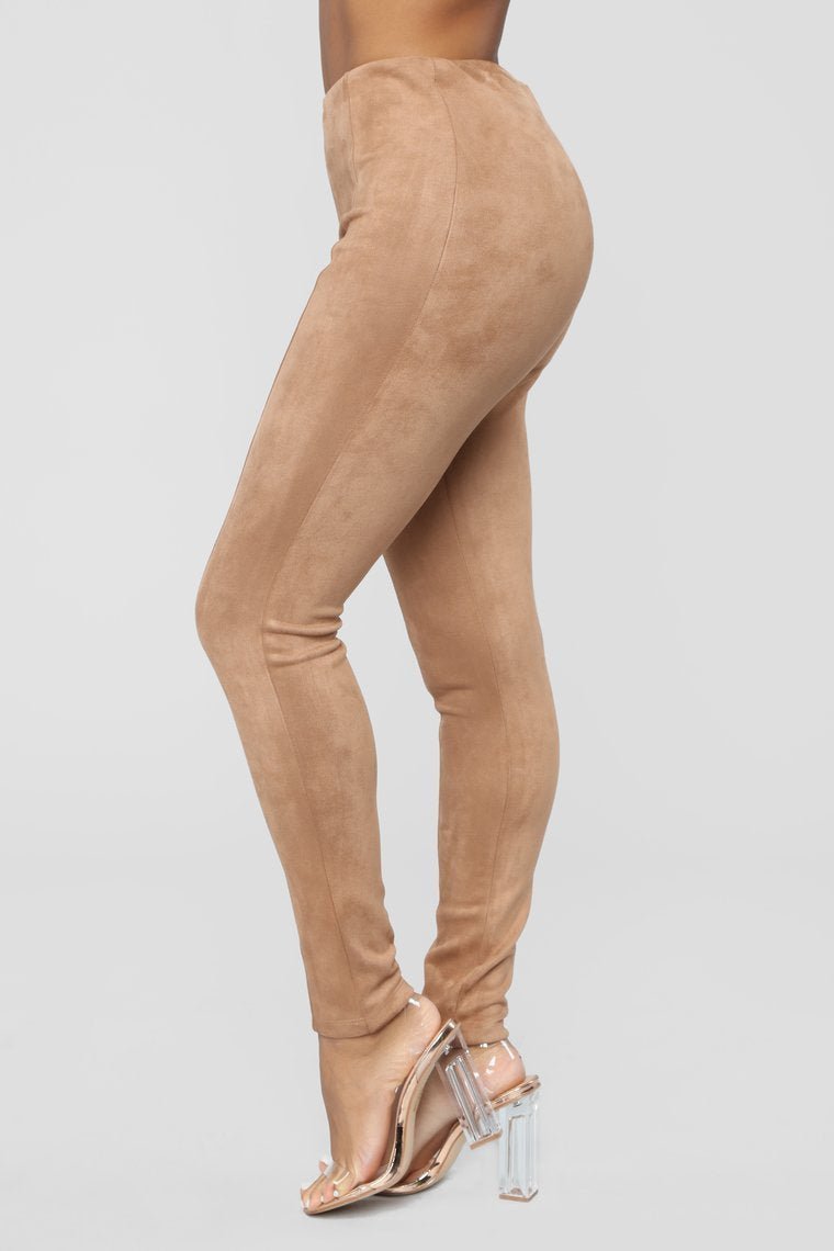 You Know Who I Am Suede Leggings - Mocha - jameswhite001