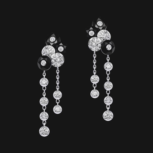 14k Dangling Obsidian Earrings - jameswhite001