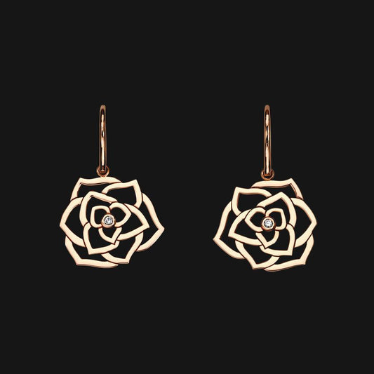 Boucles d'oreilles Bloom en fil de fer 14 carats