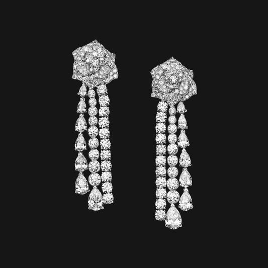 Boucles d'oreilles pendantes en or 14 carats