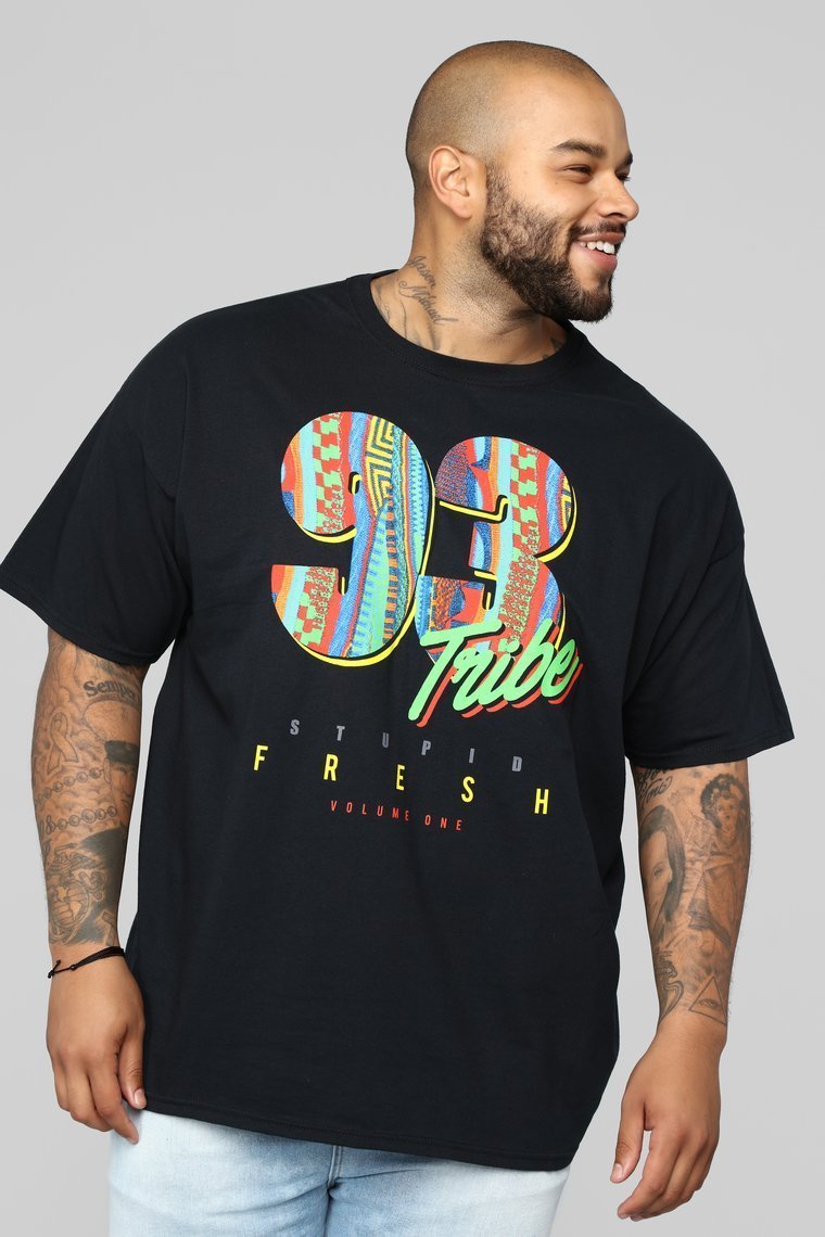 93 Mixtape Short Sleeve Tee - Black - jameswhite001