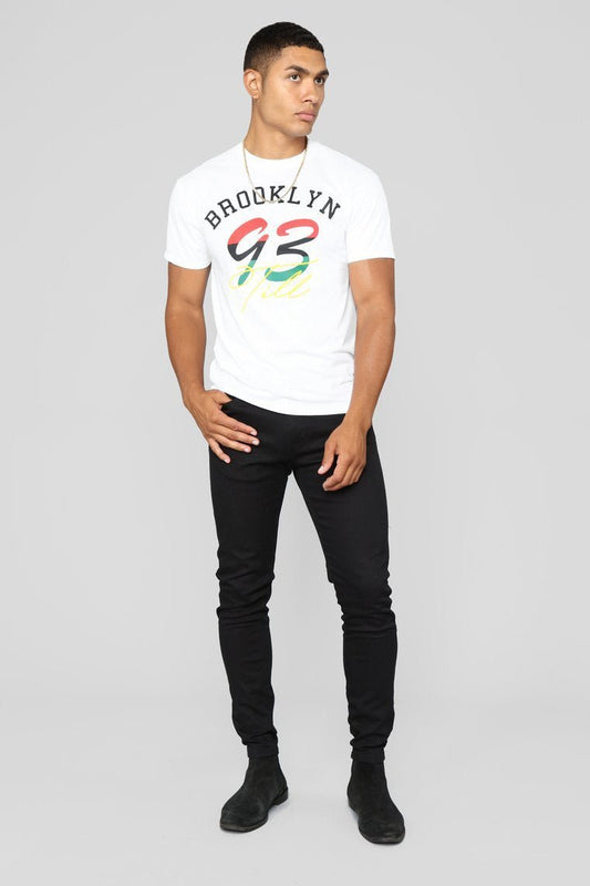93 Till Short Sleeve Tee - White - jameswhite001