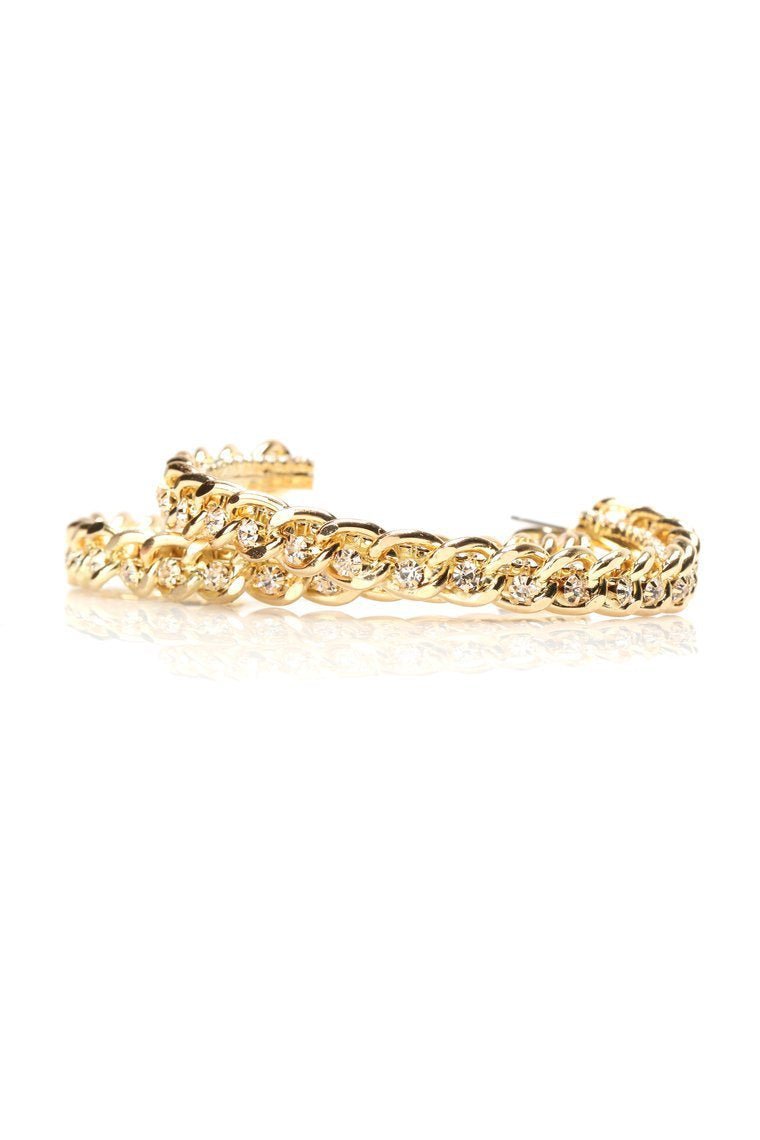 A Chain Woman Earrings - Gold - jameswhite001