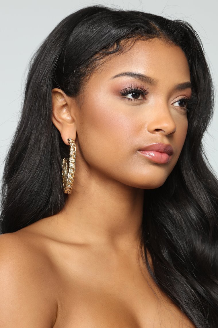 A Chain Woman Earrings - Gold - jameswhite001