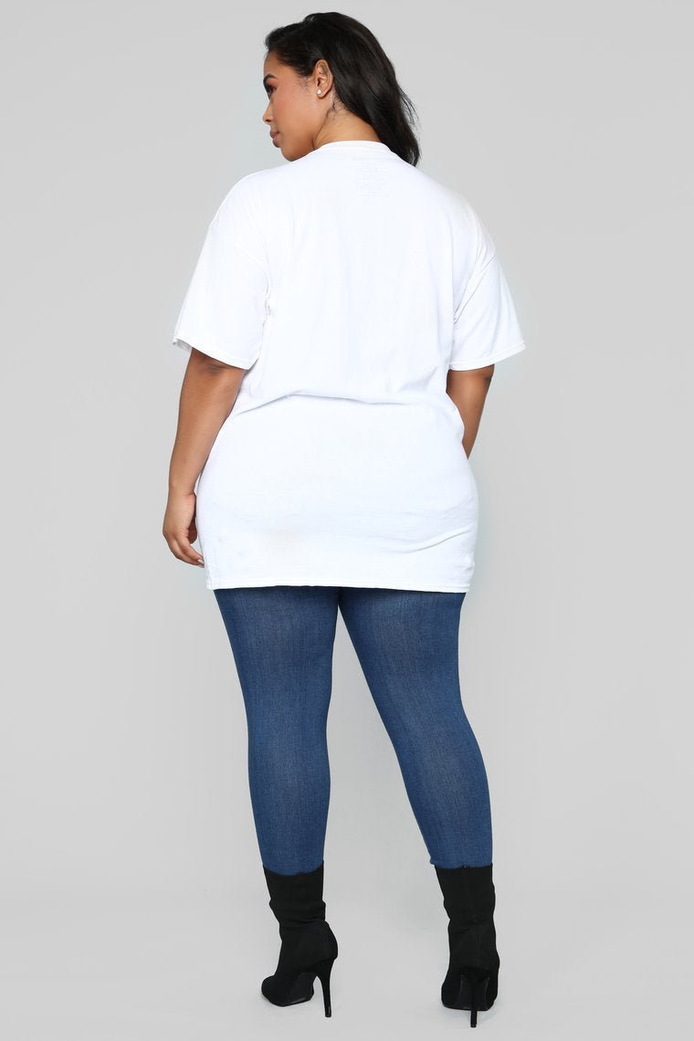 Aaliyah Tunic Tee - White - jameswhite001