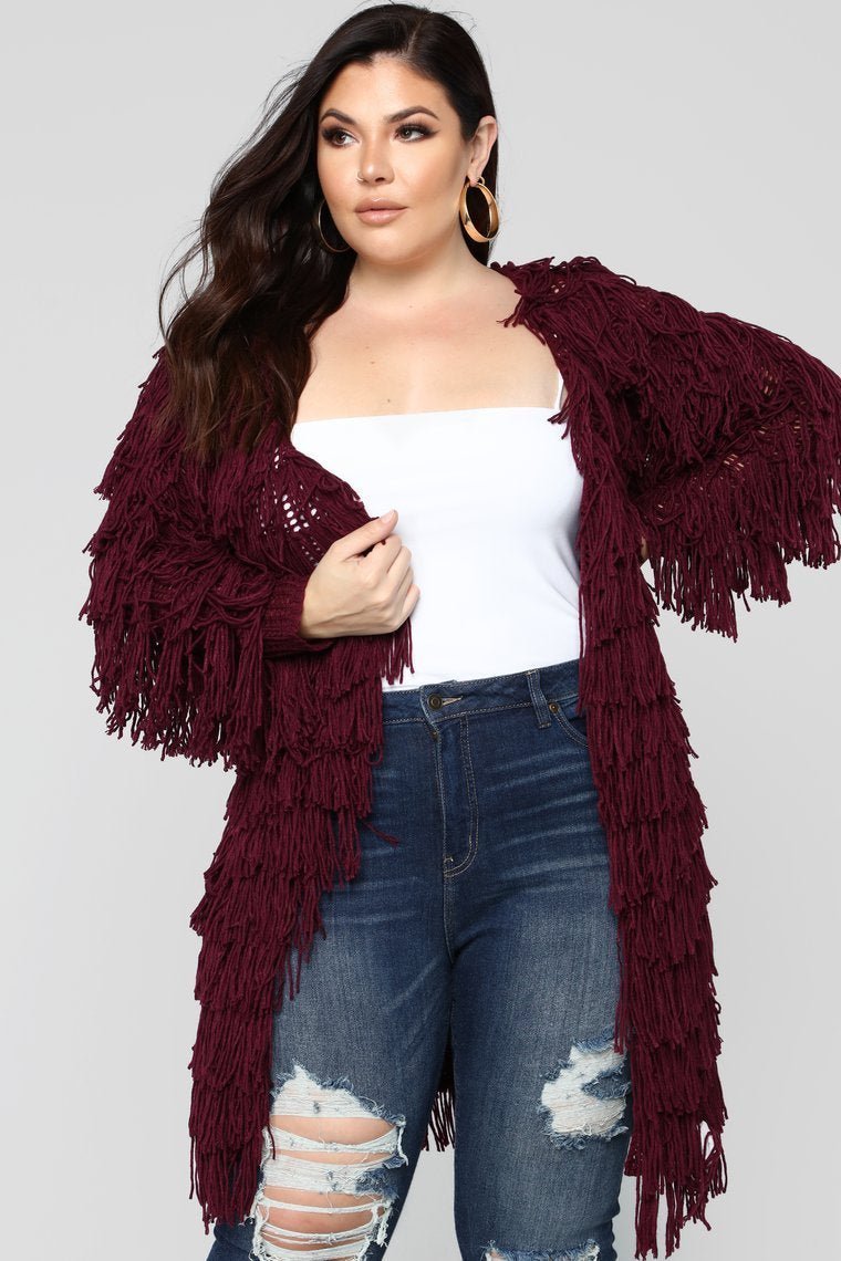 Abbot Kinney Cardigan II - Burgundy - jameswhite001