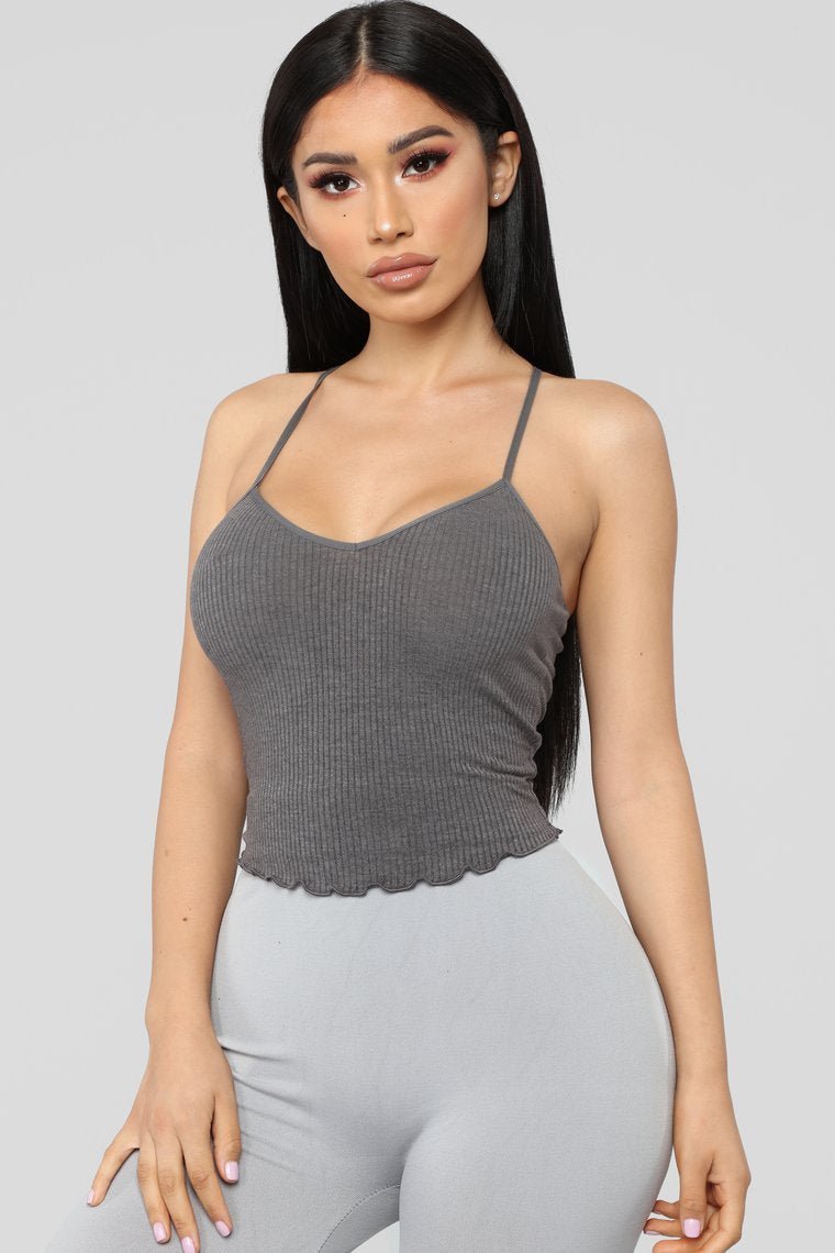 Above And Beyond Tank Top - Charcoal - jameswhite001