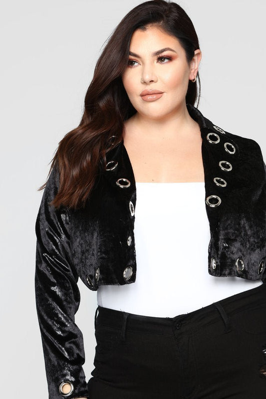 After Dark Grommet Jacket - Black - jameswhite001