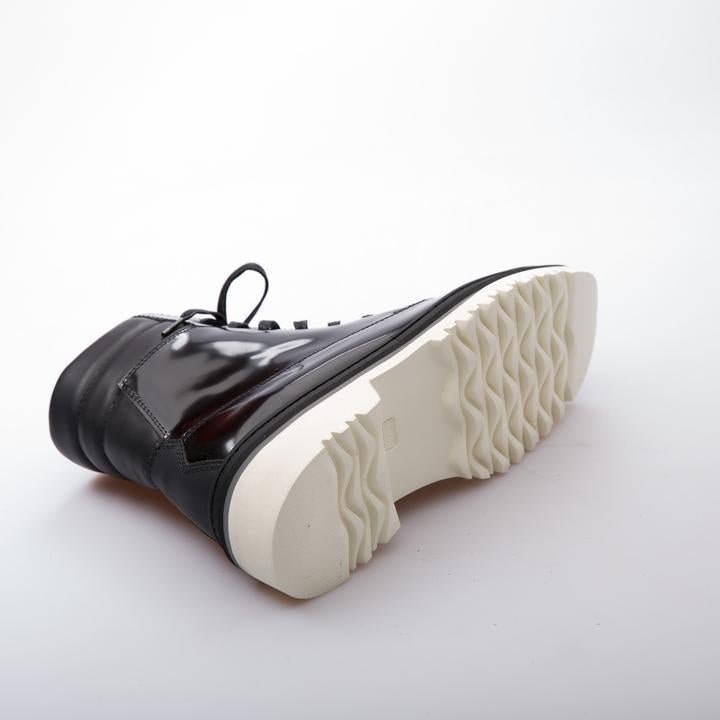 ALESSANDRO - BLACK - CALF LACK LEATHER - jameswhite001