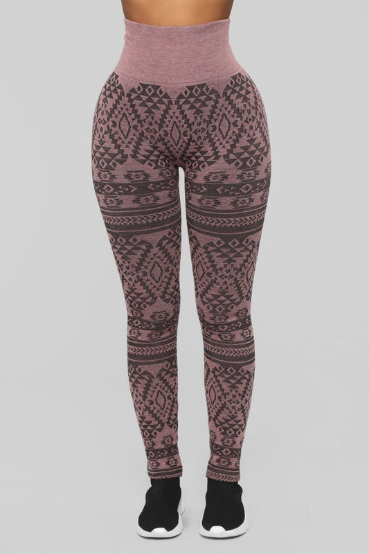Already Printed Leggings - Pink - jameswhite001