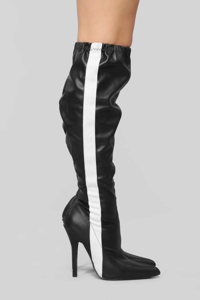 Anytime Girl Heeled Boot - Black - jameswhite001