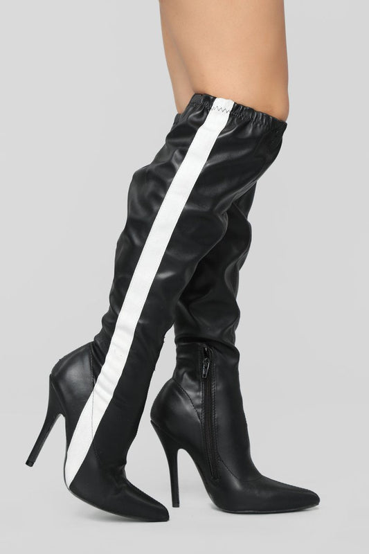 Anytime Girl Heeled Boot - Black - jameswhite001