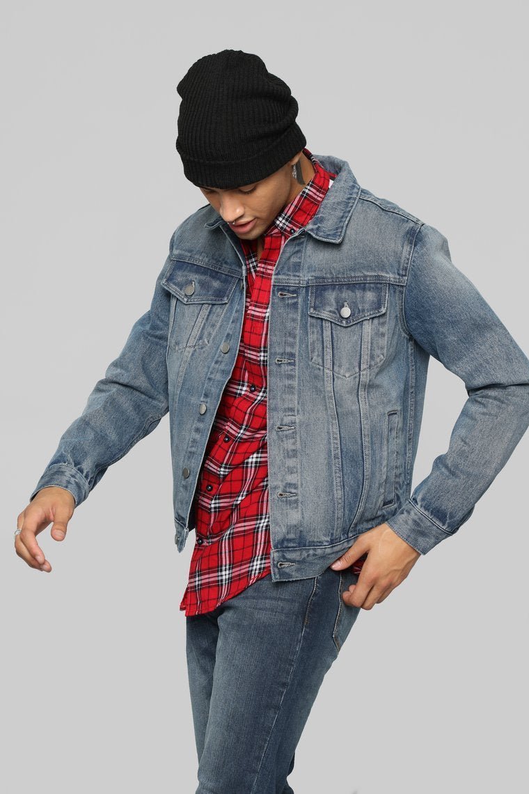 Atrox Denim Jacket - Dark Wash - jameswhite001