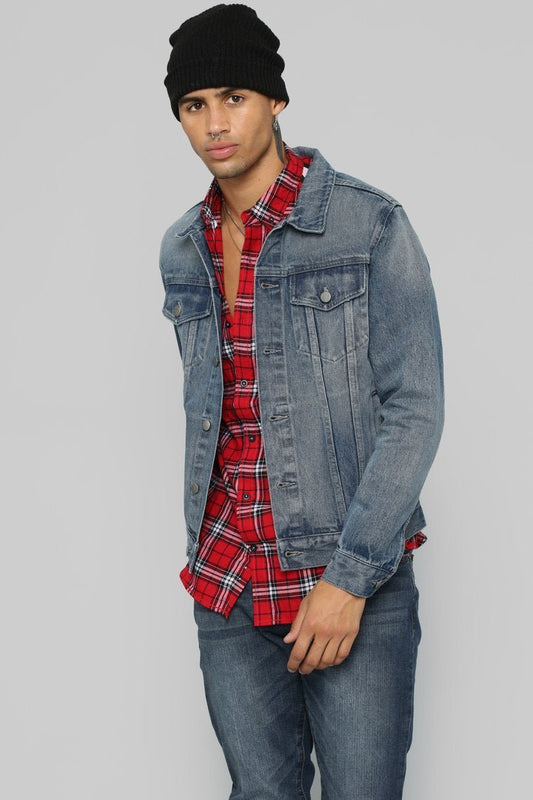 Atrox Denim Jacket - Dark Wash - jameswhite001