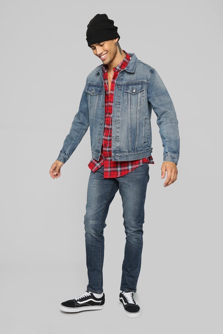 Atrox Denim Jacket - Dark Wash - jameswhite001