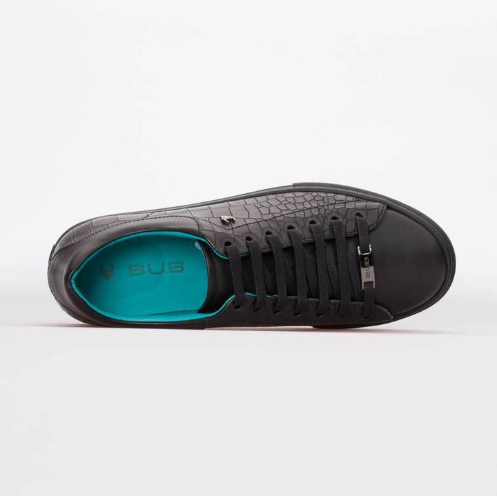 AVA – LEATHER CROCO EMBOSSED BLACK - jameswhite001