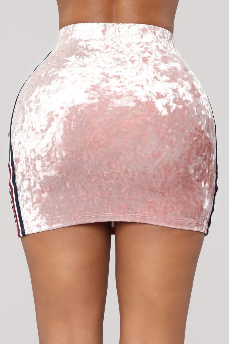 Baby G Velvet Skirt Set - Blush - jameswhite001