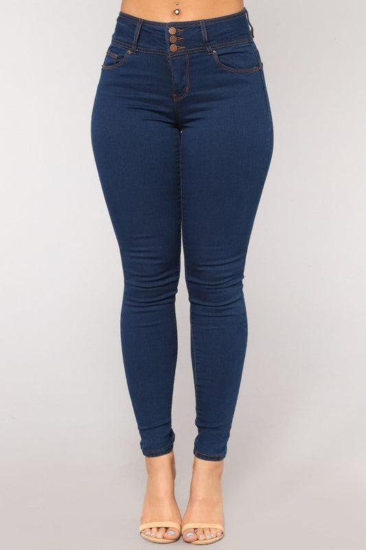Back It Up Booty Lifting Jeans - Dark Denim - jameswhite001