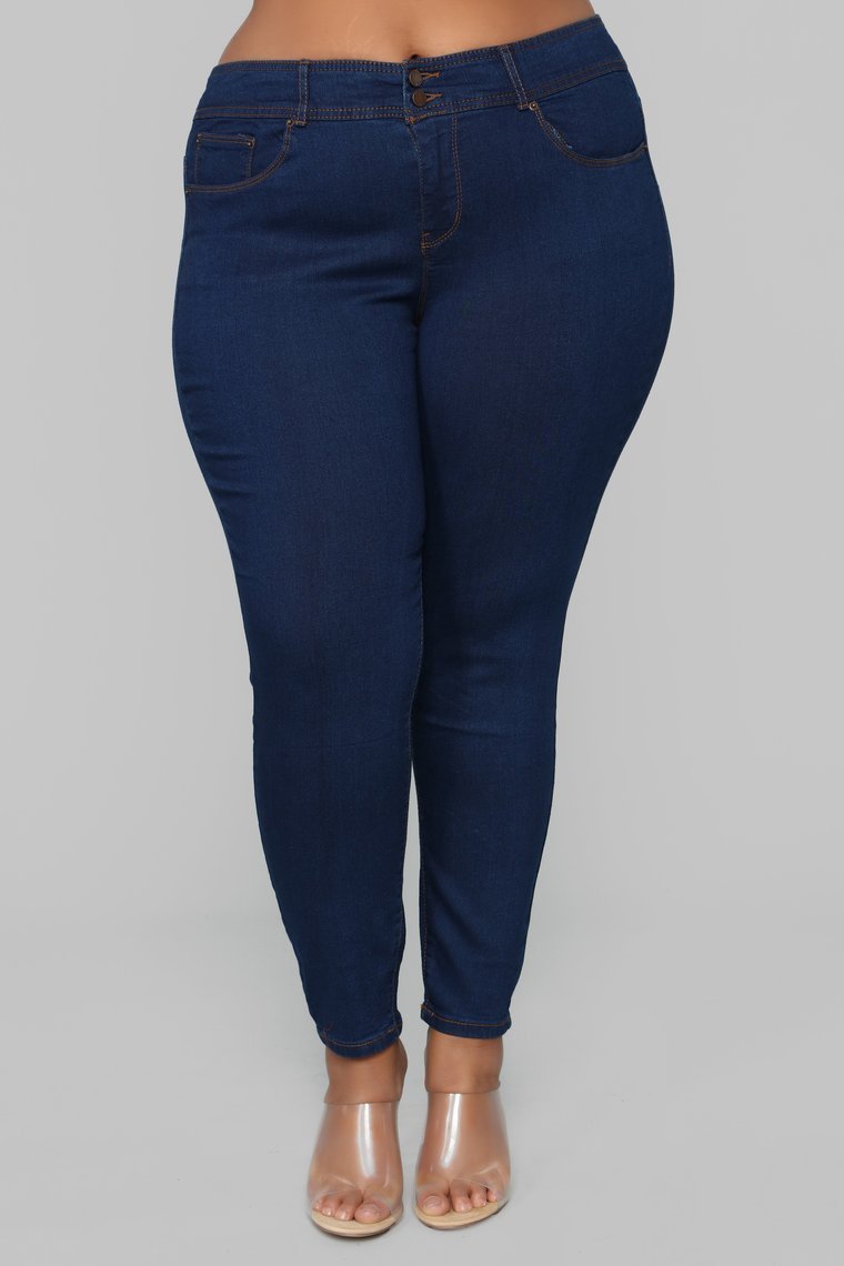 Back It Up Booty Lifting Jeans - Dark Denim - jameswhite001