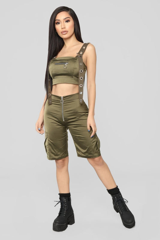 Bad Intentions Cargo Set - Olive - jameswhite001