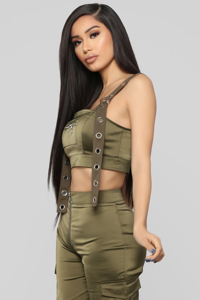 Bad Intentions Cargo Set - Olive - jameswhite001