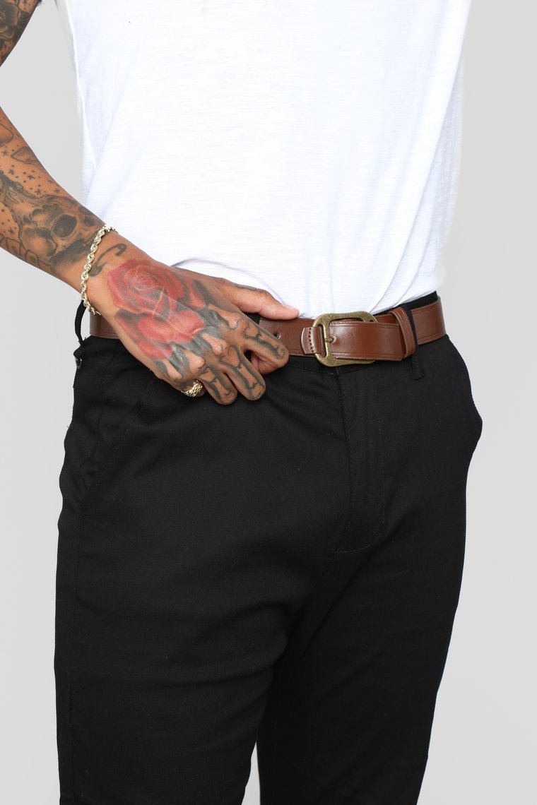 Basic Dad Belt - Brown - jameswhite001