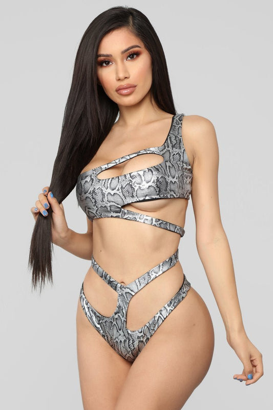 Between The Coral Reef Bikini - Grey - jameswhite001