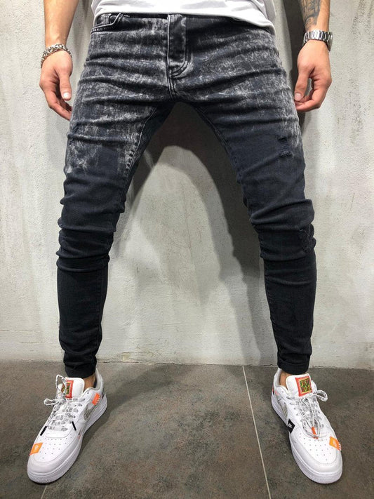BLACK STONEWASHED JEANS SKINNY FIT 3990 - jameswhite001