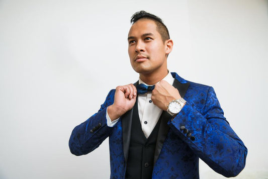 Blue Silk Tuxedo - jameswhite001