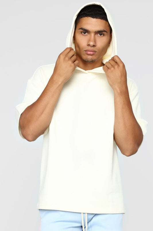 Bon SS Hoodie - White - jameswhite001