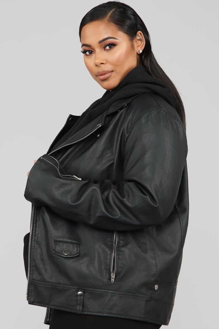 Broken Hearts Moto Jacket - Black - jameswhite001