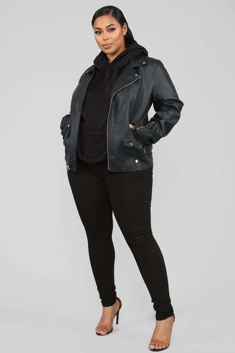 Broken Hearts Moto Jacket - Black - jameswhite001