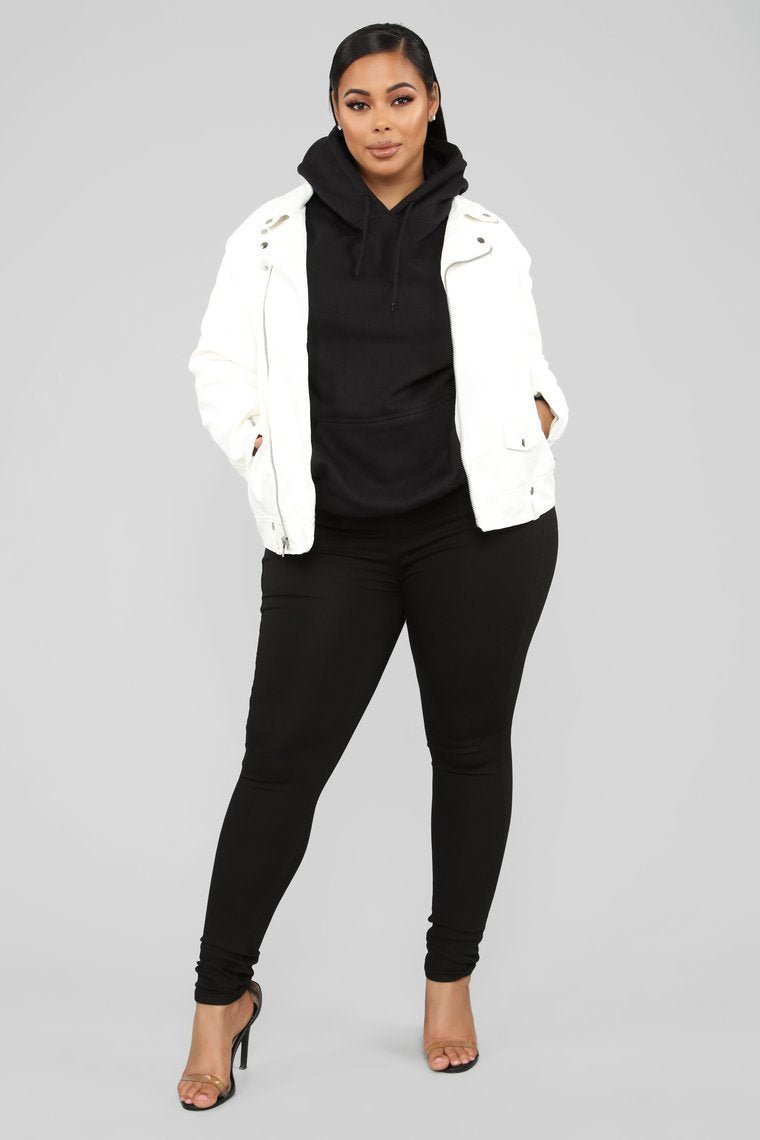 Broken Hearts Moto Jacket - White - jameswhite001