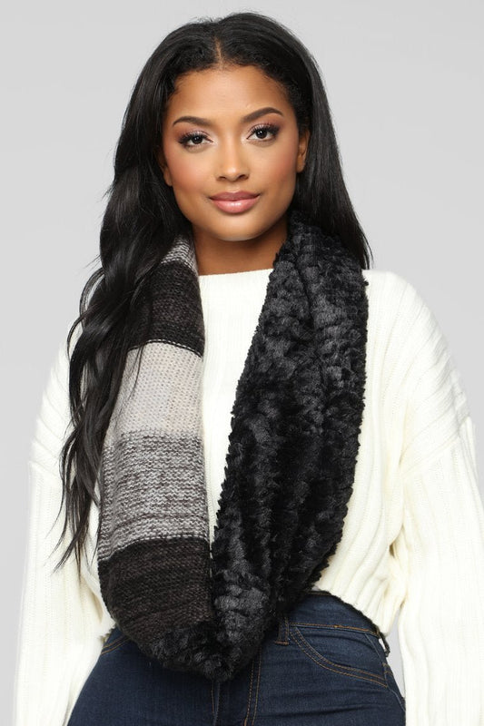Bundle Up Scarf - Black - jameswhite001