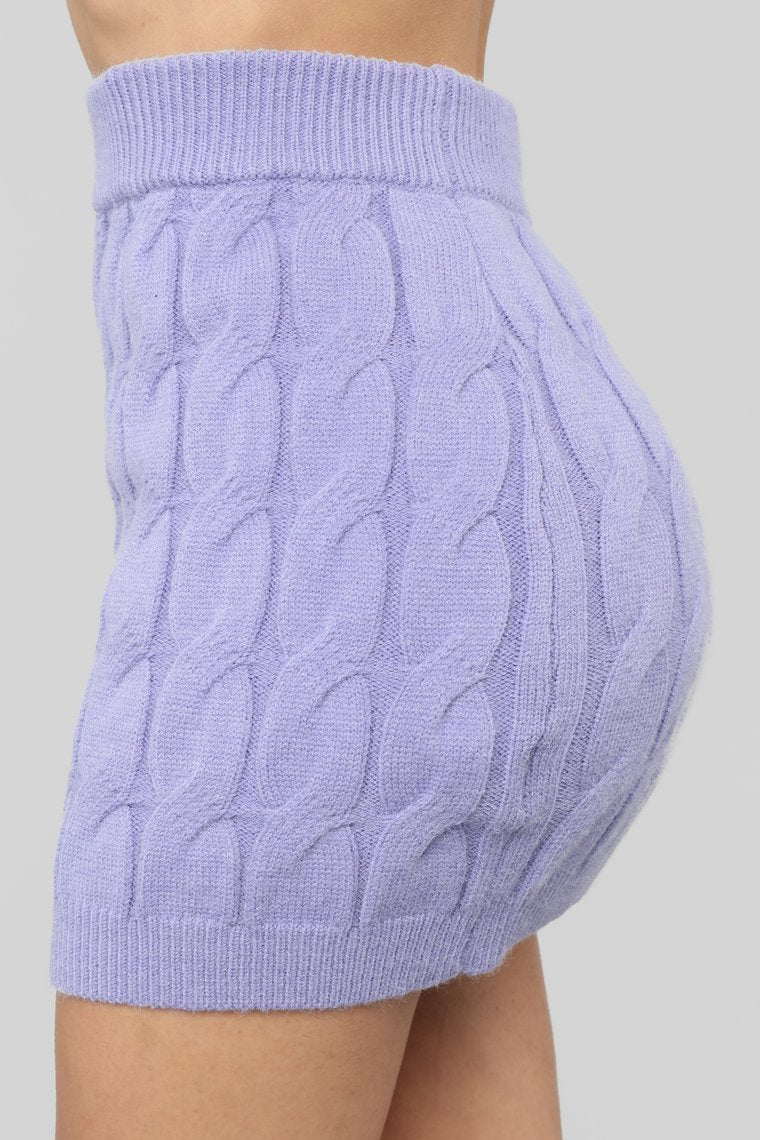 Call You Up Cable Knit Set - Lavender - jameswhite001