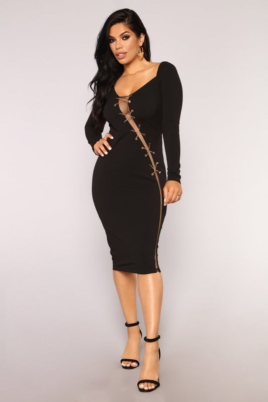 Came Across The Club Dress - Black - jameswhite001